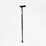 Aluminium stick with wooden handle
